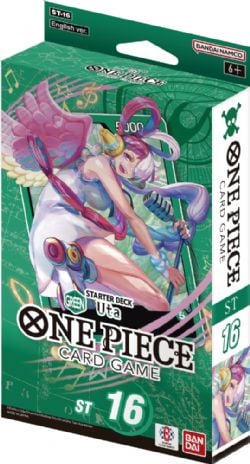 ONE PIECE CARD GAME -  UTA - GREEN STARTER DECK (ENGLISH)***LIMIT OF 2 ITEMS PER CUSTOMER*** ST-16