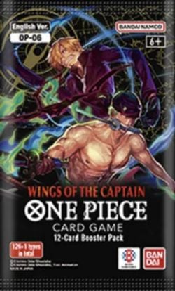 ONE PIECE CARD GAME -  WINGS OF THE CAPTAIN  - BOOSTER PACK (ENGLISH) (P12/B24)***LIMIT OF 1 BOOSTER BOX PER CUSTOMER*** OP-06