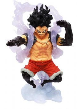 ONE PIECE -  LUFFY THE SNAKEMAN FIGURE (5 1/2INCHES)(USED) -  KING OF ARTIST