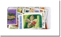 ORCHIDS -  50 ASSORTED STAMPS - ORCHIDS