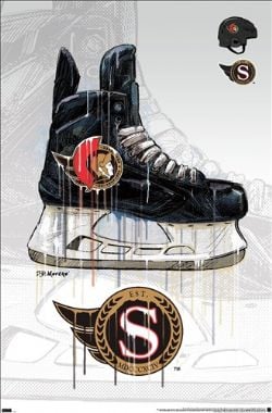 OTTAWA SENATORS -  DRIP SKATE POSTER (22