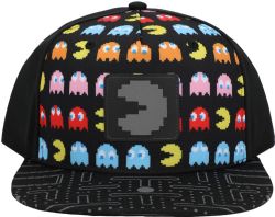 PAC-MAN -  REFLECTIVE PATCH SNAPBACK  - BLACK