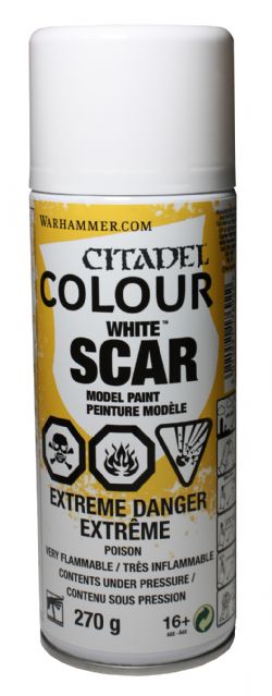 PAINT -  CITADEL SPRAY - WHITE SCAR SPRAY PAINT / PRIMER