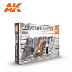 PAINT SET -  OLD & WEATHERED WOOD VOL 2 -  AK INTERACTIVE