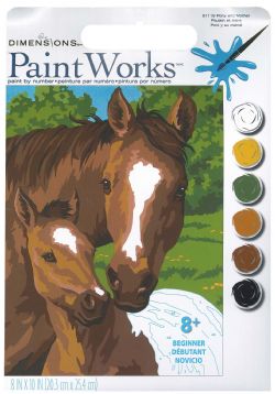 PAINT WORKS -  PONY AND MOTHER (8