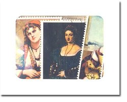 PAINTINGS -  50 ASSORTED STAMPS -  PAINTINGS