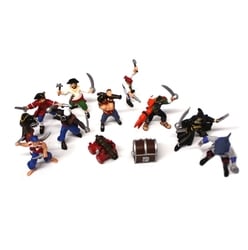 PAPO FIGURE -  12 FIGURES MINI TUBE -  LES PIRATES ET CORSAIRES 33017