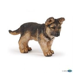 PAPO FIGURE -  GERMAN SHEPHERD PUP (1.5 X 2.75