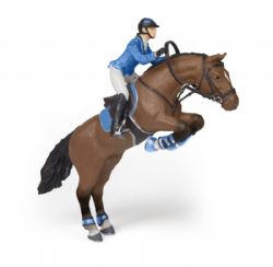 PAPO FIGURE -  JUMPING HORSE WITH RIDING GIRL (6