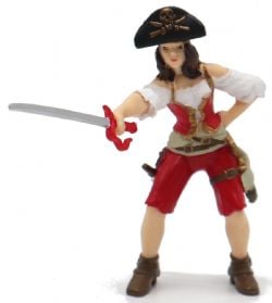 PAPO FIGURE -  LADY PIRATE -  PIRATES AND CORSAIRS 39466
