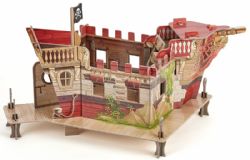 PAPO FIGURE -  PIRATE FORT (18 X 14.5 X 11.5 IN) (32 PCS) -  PIRATES AND CORSAIRS 60254