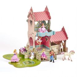 PAPO FIGURE -  PRINCESS CASTLE (21 X 14.5 X 15.75 IN) (33 PCS) -  LE MONDE ENCHANTÉ 60151