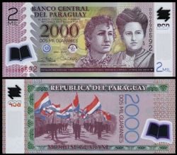 PARAGUAY -  2000 GUARANIES 2017 (UNC) 228D