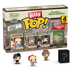 PARKS AND RECREATION -  TINY POP! LESLIE THE RIVETER, HUNTER RON, JANET SNAKEHOLE AND MYSTERY FIGURES 4 PACK (1 INCH) 3 -  BITTY POP!