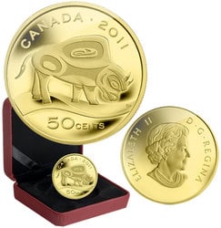 PARKS CANADA -  WOOD BISON -  2011 CANADIAN COINS 04