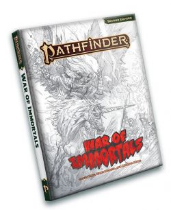 PATHFINDER 2E -  WAR OF IMMORTALS - SKETCH COVER (ENGLISH) -  SOURCEBOOK