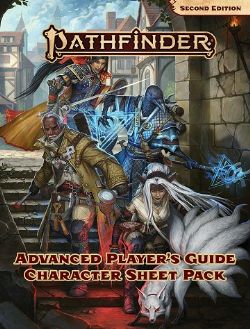 PATHFINDER -  ADVANCED PLAYER'S GUIDE CHARACTER SHEET PACK (ENGLISH) -  SECOND EDITION