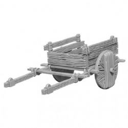 PATHFINDER BATTLE: DEEP CUTS UNPAINTED MINIATURE -  2 WHEEL CART -  RPG MINIATURE