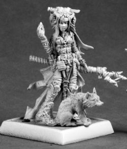 PATHFINDER BATTLE: DEEP CUTS UNPAINTED MINIATURE -  FEIYA, ICONIC WITCH -  RPG MINIATURE