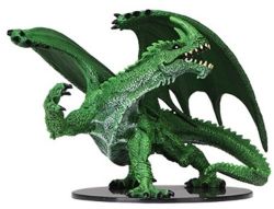 PATHFINDER BATTLE: DEEP CUTS UNPAINTED MINIATURE -  GARGANTUAN GREEN DRAGON (LARGE) -  RPG MINIATURE
