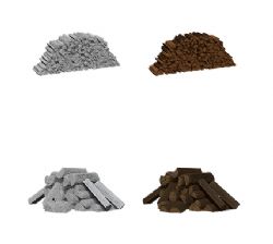 PATHFINDER BATTLE: DEEP CUTS UNPAINTED MINIATURE -  PILES OF WOOD -  RPG MINIATURE