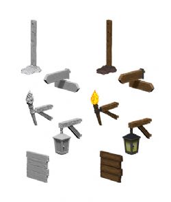 PATHFINDER BATTLE: DEEP CUTS UNPAINTED MINIATURE -  SIGNS AND LIGHTS -  RPG MINIATURE