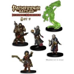 PATHFINDER BATTLE: PAINTED MINIATURES -  BOX SET - ICONIC HEROES 7 -  RPG MINIATURE 07
