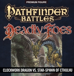 PATHFINDER BATTLE: PAINTED MINIATURES -  CASE INCENTIVE - DEADLY FOES - CLOCKWORK VS STAR SPAWN OF CTHULHU - PRE-PAINTED -  RPG MINIATURE