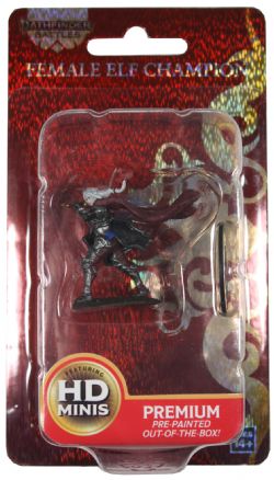 PATHFINDER BATTLE: PREMIUM PAINTED MINIATURES -  ELF FEMALE PALADIN -  RPG MINIATURE