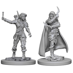 PATHFINDER DEEP CUTS UNPAINTED MINIATURES -  HUMAN FEMALE ROGUE(2) -  RPG MINIATURE