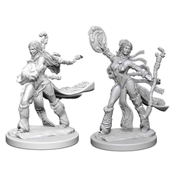 PATHFINDER DEEP CUTS UNPAINTED MINIATURES -  HUMAN FEMALE SORCERER(2) -  RPG MINIATURE