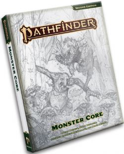 PATHFINDER -  MONSTER CORE - SKETCH COVER EDITION (HARDCOVER) (ENGLISH) -  SECOND EDITION REMASTER
