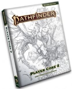 PATHFINDER -  PLAYER CORE 2 - SKETCH COVER (ENGLISH) -  SECOND EDITION REMASTER