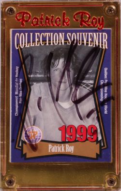 PATRICK ROY -  COLLECTION SOUVENIR CARD AUTOGRAPHED BY PATRICK ROY