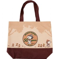 PEANUTS -  BEAGLE SCOUTS 50TH ANNIVERSARY CANVAS TOTE BAG -  LOUNGEFLY