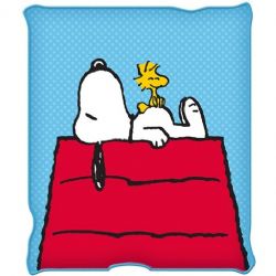 PEANUTS -  SNOOPY AND WOODSTOCK HOUSE - PLUSH THROW 45