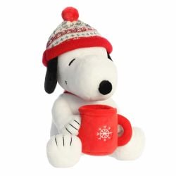 PEANUTS -  SNOOPY WITH MUG AND WINTER HAT (12