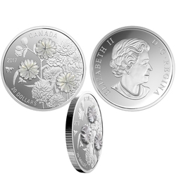 PEARL FLOWERS -  2017 CANADIAN COINS
