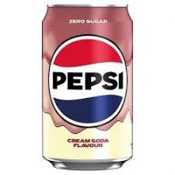 PEPSI -  CREAM SODA ZERO SUGAR CAN (330ML)