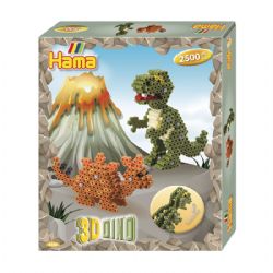 PERLES HAMA -  3D DINO (2500 PIECES)
