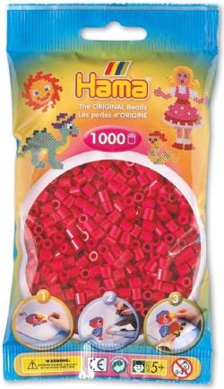 PERLES HAMA -  BEADS - CLARET (1000 PIECES)