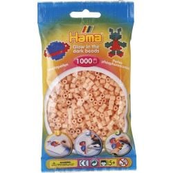 PERLES HAMA -  BEADS GLOW IN THE DARK RED (1000 PIECES) 20756