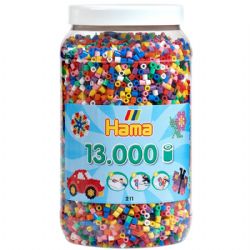 PERLES HAMA -  BEADS IN JAR (13000 PIECES) 21100