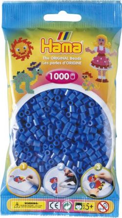 PERLES HAMA -  BEADS - LIGHT BLUE (1000 PIECES)
