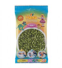 PERLES HAMA -  BEADS - OLIVE GREEN (1000 PIECES)