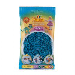 PERLES HAMA -  BEADS - PETROL BLUE (1000 PIECES)