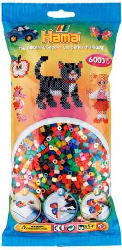 PERLES HAMA -  MIXED BEADS IN A BAG (6000 PIECES) 20568