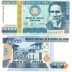 PERU -  10 000 INTIS 140