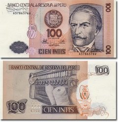 PERU -  100 INTIS 1987 133