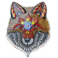 PHIL LEWIS SPIRIT ANIMALS -  1OZ PURE SILVER COIN - ELECTRIC FOX -  2021 SOLOMON ISLANDS COINS 01